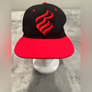 Rocawear SnapBack Hat Logo Red Black Y2K Hip Hop Spell out